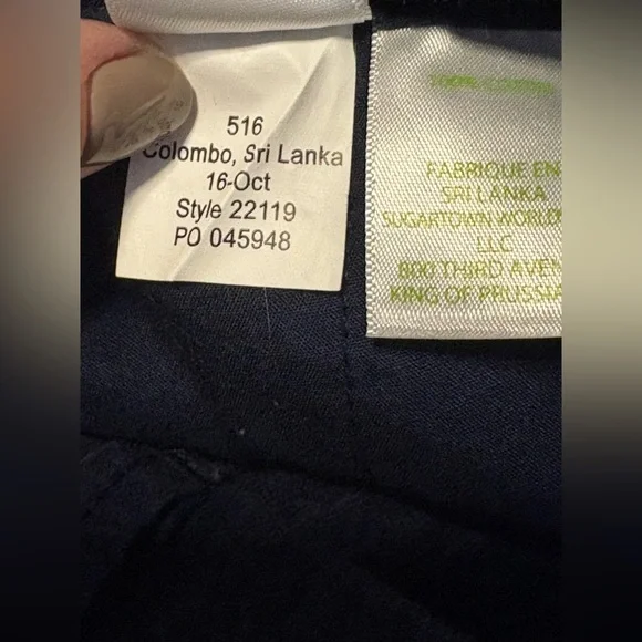 Lilly Pulitzer The Callahan Shorts Blue Beaded Embroidered Lobster Patch size 14 - Picture 7 of 12